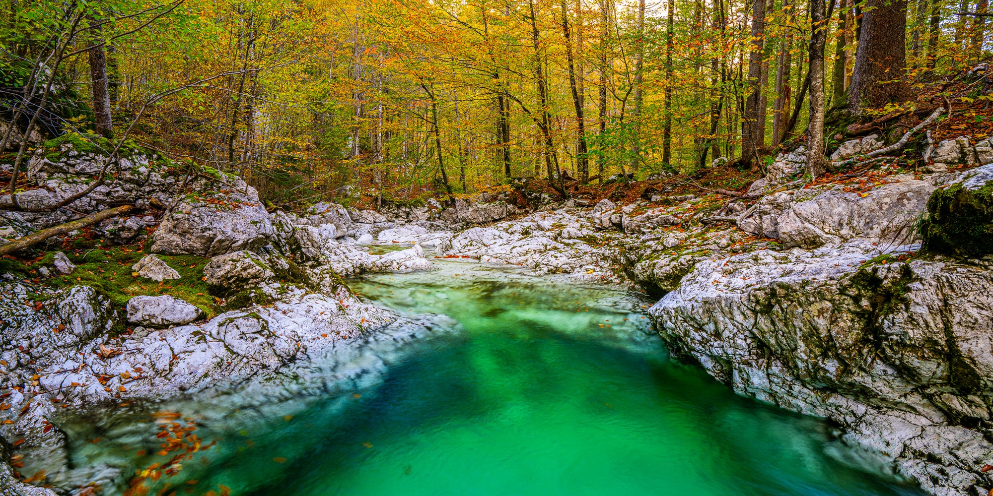 Emerald Pool in Autumn